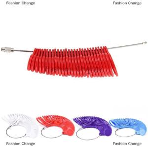 [COD] Fashion Change Measure Finger Sizer Ring Gauge All UK Sizes A-Z US Sizes 0-13 Plastic Stamped