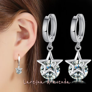Lareyna Aravenda Anting Wanita Silver S925 Star Rotating Crystal AT003