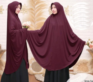 Jilbab Syari Super Jumbo XXXXL Polos Jersey Premium Khimar Syari Super Jumbo