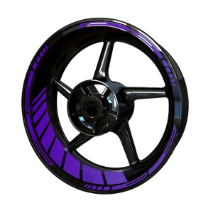 PLNBFG 2 Set Reflective Motorcycle Wheel Stickers PVC 21/18 in Wheel Rim Decals Waterproof Wheel Modification Stickers for YAMAHA Kawasaki Suzuki Etc
