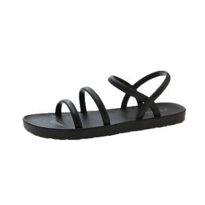 Free Shipping New Roman-Style Women’S Flat Sandals With Elastic Straps And Soft Soles Perfect For Summer.Women’S Criss-Cross Strap Sandals For Outdoor Wear