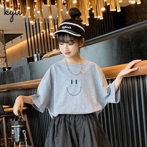 KYII Girls set two-piece Short Sleeve Round-neck top children Set kyii0155