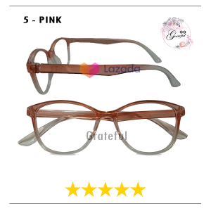 SUNGLASSES FASHION - Kacamata Remaja Dewasa Gaya Terbaru Korea Style Kekinian Masa Kini Pria Wanita Lensa Transparan Normal Anti Debu Frame Ringan Kokoh Warna Bening Jelly Gradasi - TERLARIS