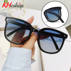 [không bao gồm hộp ] Kính râm gấp gọn bản lề lò xo form vuông bầu dễ đeo 4 màu siêu xinh mã Y2206 - kheshop