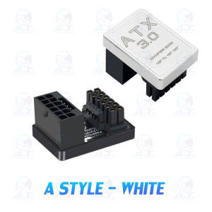 ATX3.0 PCIe5.0 GPU Adapter Graphics Card 12+4 16P Male to Female Aluminum Elbow