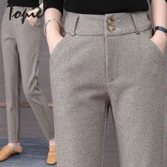 Topie slacks pants for women formal Ice Silky Pants For Woman Long Boot Cut  Pants For Women High Waist Pants Women 2022 Palazzo Plus Size AU2619
