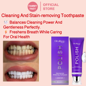 【FAMMY FAEY】Gentle Cleaning Stain Removal Toothpaste Whitens Stains Deeply Cleanses Refreshes the Mouth and Gently Protects the Gums去渍牙膏