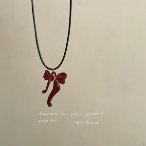 สร้อยคอแบบซ้อนได้ อีกครั้ง สไตล์มินิมอลสีดำ สำหรับผู้หญิง