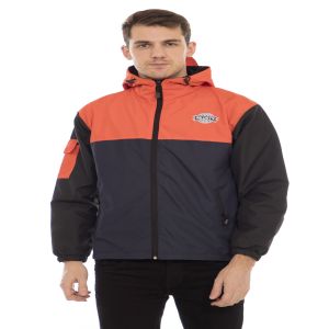 Ballpets JAKET PRIA HOODIE OUTDOOR 3D BLACK JAKET PRIA KOMBINASI TASLAN HANGAT Ukuran L XL