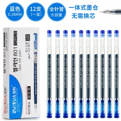 1แท่ง ZUIXUA ปากกาเจล ปากกาเจลหัวเพชร ปากกาเขียนลื่น 0.38mm