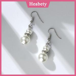 Heabety Phụ Nữ Pha Lê Ngọc Trai Dây Chuyền Vòng Đeo Bông Tai Cưới Quyến Rũ Trang Sức Bộ Quà Tặng