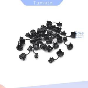 Tumato 20pc 6N-4 Strain Bushing SJT 18AWG T=0.5 1.6mm Nylon 66 Black