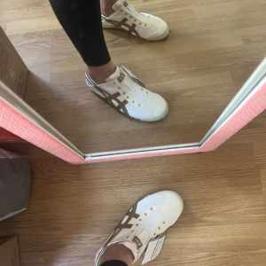 Original Tiger Shoes Classic White/brown/brown Striped Tail Canvas Non-slip Lazy Shoes for Men and Women Comfortable Breathable Casual Sneakers 1183C075-102