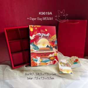 (5pcs) Kotak Mooncake isi 6 K9619| Dus Kue Bulan| Box Packaging | K96