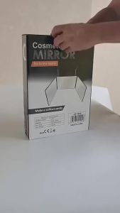 【MY Local Send】Makeup Mirror Trifold Foldable 360 Degree Bathroom Rear View Height Adjustable Self Cutting Styling Portable Self Hair Cut Led Makeup Mirror 3 Way Foldable Shaving mirrors 360 Degree