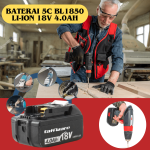 JAYA Baterai Bor Gergaji Cordless Charger / Taffware Baterai 5C BL1850 Li-Ion 18V 4.0Ah