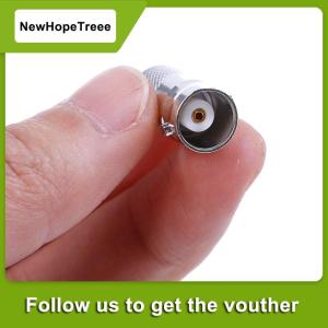 NewHopeTreee อะแดปเตอร์เสาอากาศ BNC 2pcs สำหรับวิทยุ GP300 HT750 1250 EX600 GP68