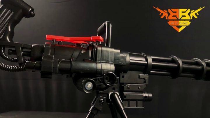 MAINAN NERF PISTOL SENAPAN MINIGUN M134 SOFT BULLET KOKANG MINIATUR SENAPAN MACHINE GUN BRO1221 mainan anak viral