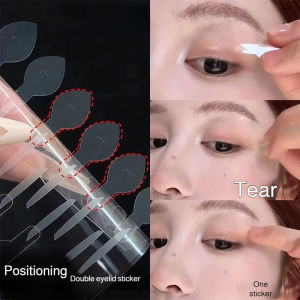 Double Eyelid Tape Invisible Dual Handle/No Trace/Easy Positioning/With Applicator For Natural Eyelid/Quick Use For Women Daily Makeup/Portable Peel Design
