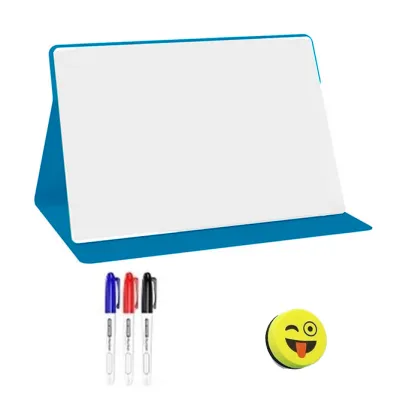 Portable A4 White BoardReusable Dry Erase Board with StandDesktop Whiteboard