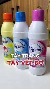 Nước Tẩy Trắng Quần Áo Hygiene 250ml Thái Lan Tẩy Sạch Các Vết Bẩn Quần Áo Màu Trắng - Hinohouse