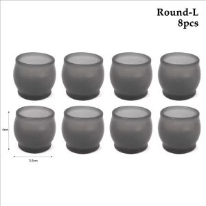 YESPERY 8PCS Furniture Anti-slip Pads Rubber Table Chair Leg Protect Covers Upgrade Felt Floor Anti Scratch Quiet Protectors Furniture Accessories