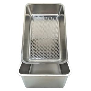 Stainless Steel Self Cleaning Cat Litter with Shifter Sieve Large Capacity 60x40x20cm Automatic Cat Toilet for Multiple2026