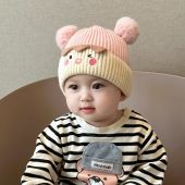 Baby Bobble Hat Cap Kids Pom Pom Beanies Caps Infant Bonnet Accessories for Baby Girls Boys 0-2Years