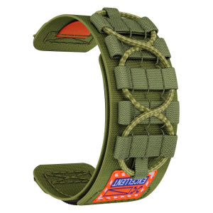 Nylon Loop Woven Band For Garmin Venu 4 45mm Smart Watch Strap Tactical Rail Braid Bracelet