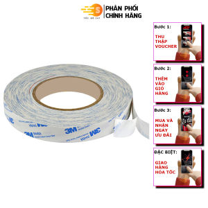 Băng keo 2 mặt chịu nhiệt dán linh kiện điện tử 3M 9448A dài 50m -  Tốc Độ 247 thịt keo siêu mỏng 015mm dán thẩm mỹ chịu nhiệt cao dán biển hiệu logo dán kim loại khung hình đường cong thiết bị điện tử