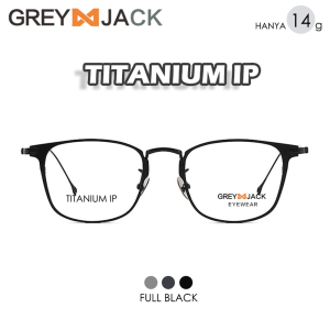 Grey Jack Kacamata Frame Bahan Titanium Model Kotak Ringan dan Stylish Bisa Minus 98045