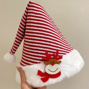 MLADEN หมวกคริสต์มาส ซานตาคลอส สำหรับงานปาร์ตี้ ของตกแต่งวันหยุด พร็อพถ่ายรูปน่ารัก ของขวัญคริสต์มาส