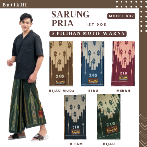 Sarung Batik Pria 802 Bahan Katun Premium