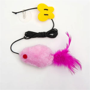 ของเล่นหยอกหนูของเล่นแมวแบบโต้ตอบสำหรับอุปกรณ์เสริมสำหรับแมวอุปกรณ์สัตว์เลี้ยงของเล่นแบบมีเสียงสำหรับหนูร้องแบบใช้แขวน