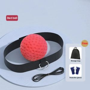 SRIEI Boxing Reflex Ball Set Adjustable Headband Great for Reflex Timing Accuracy Focus and Hand Eye Coordination Training for Boxing MMA and Krav Mega