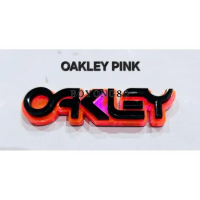 OAKLEY LOGO TIMBUL 2 LAYER AMBLEM STICKER Y15 / Y15ZR / RS150 / FLOURESCENT COLOUR ( READY STOCK )