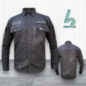 Kemeja Tactical PDL Outdoor Hexagon Panjang Kemeja Tactical Hexagon Panjang Kemeja Taktikal Lengan Panjang MURAH