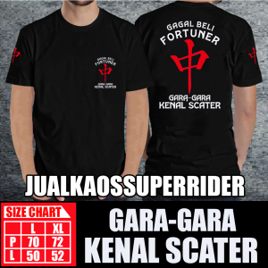 BAJU KAOS DISTRO GAGAL BELI FORTUNER GARA-GARA KENAL SCATER
