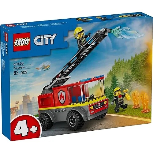 LEGO (LEGO) City Fire Ladder Car toy toy birthday gift block