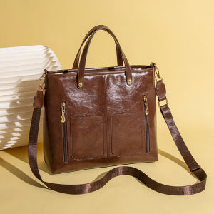 EchoBliss  กระเป๋าโท้ทความจุขนาดใหญ่สำหรับสุภาพสตรีดีไซน์หลายกระเป๋าพร้อมสายสะพายกระเป๋าอเนกประสงค์