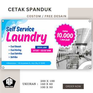 Spanduk Banner Laundry BISA REQUEST