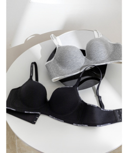 Non-marking Underwear Women Small Breasts Gathered Large Letters Straps to Close the Vice Breasts Flat Chest Special Bra Set无痕字母内衣