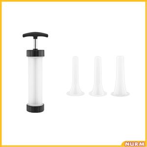 Manual Sausage Stuffer Machine Hand Operated Sausage Maker Tool With 3 Funnel Nurm