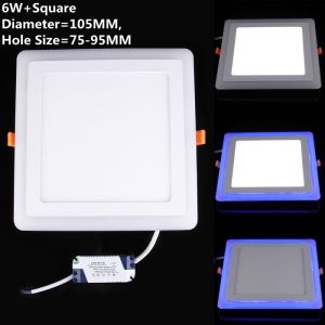Pin Lights Led For Ceiling Modern Design Tri Color Downlight Square Round Recessed Panel Light Bedroom Living Dining Room Kitchen Ceiling Lamp ALINLT