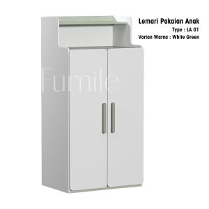 FURNILE LEMARI PAKAIAN BAJU ANAK 2 & 3 PINTU MODERN MINIMALIS