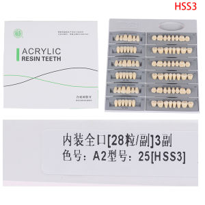 84pcs A2 Resin teeth back teeth front teeth model dentures A2 color tooth guide teeth accessories
