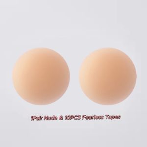 1 Pair Nipple Silicon Pad cover silicone tape waterproof nipple tape washable bra pad adhesive silicone cup bra liquid silicone nipple reusesable silicon bra