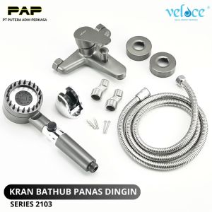 Veloce Kran Bathub Kamar Mandi Keran Mixer Panas Dingin