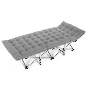 【MY Stock 24H Delivery】Portable Folding Camping Cot Heavy Duty Cot Bed with Mattress for Camping Office