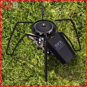 2900W Foldable Camping Gas Stove - Lightweight Spider Design for Outdoor Cooking - Perfect for Hiking and Camping